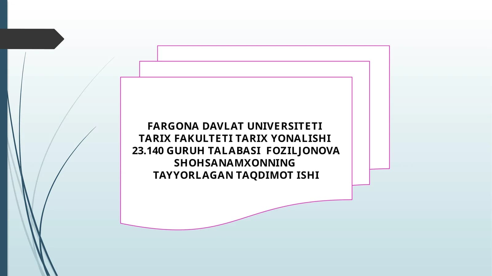 TAQDIMOT ISHI