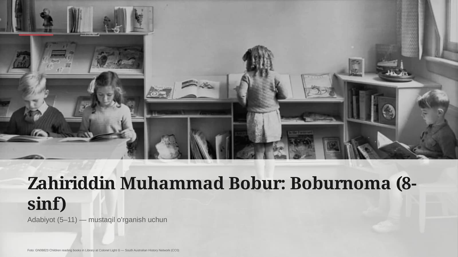 Zahiriddin Muhammad Bobur: Boburnoma (8-sinf)