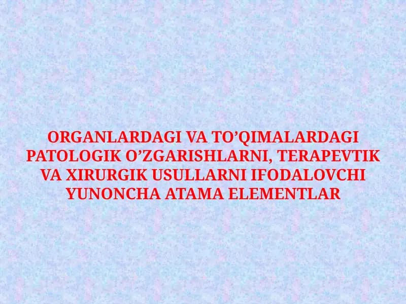 YUNONCHA ATAMA ELEMENTLAR