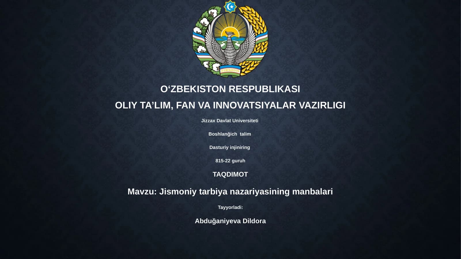 Jismoniy tarbiya nazariyasining manbalari