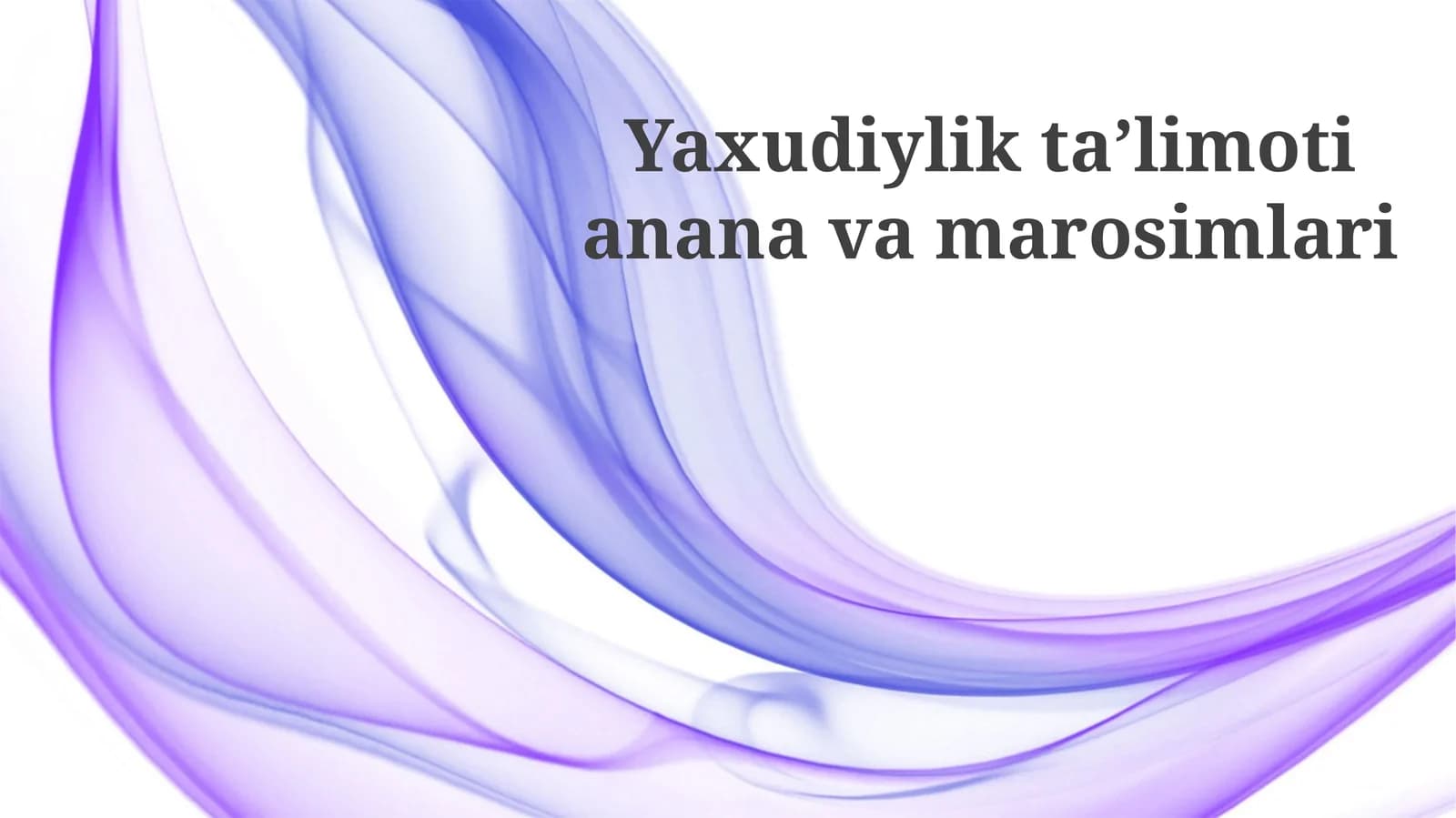 Yaxudiylik ta'limotlari va marosimlari