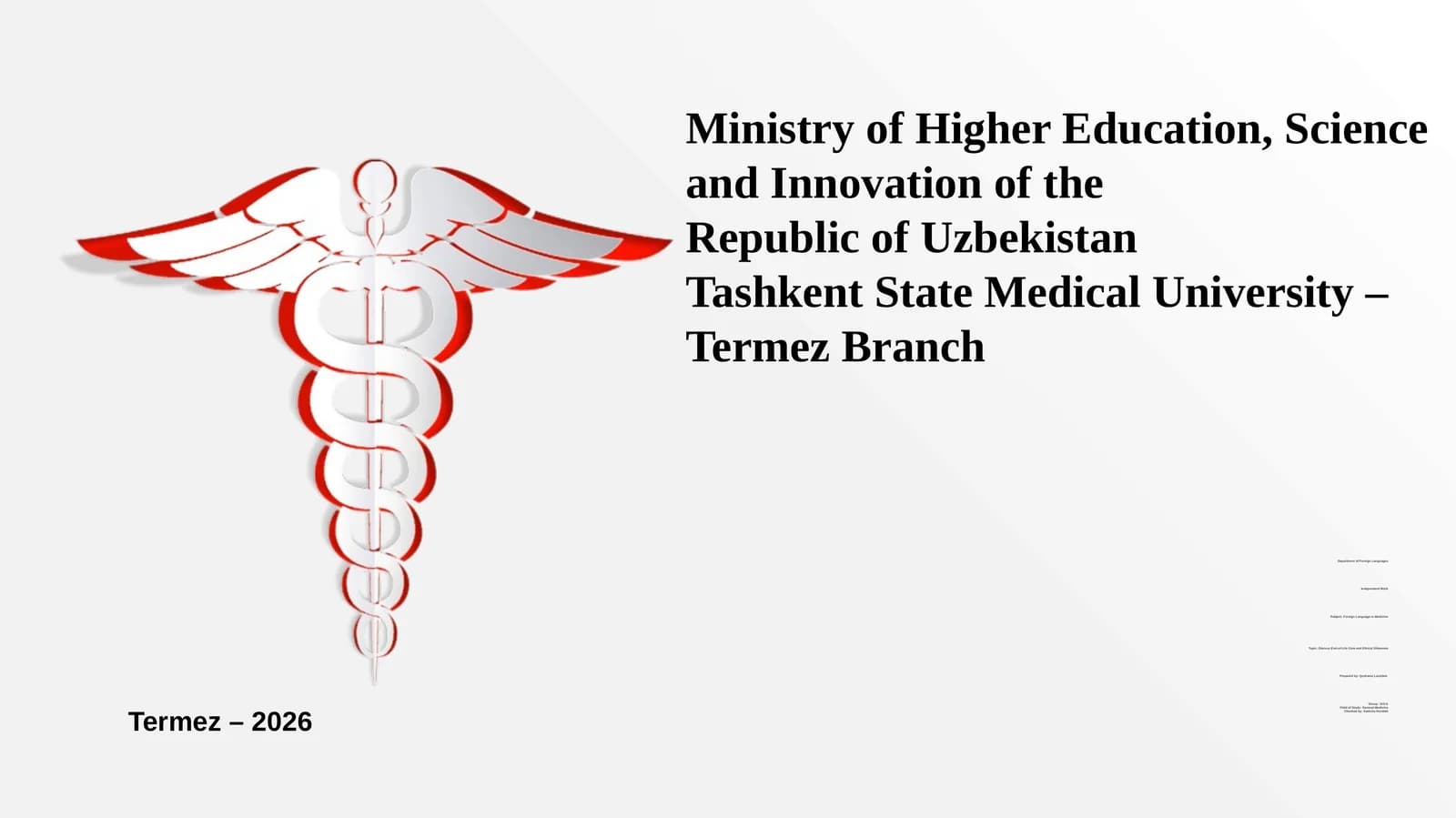 Foreign Language in Medicine - End-of-Life Care and Ethical Dilemmas