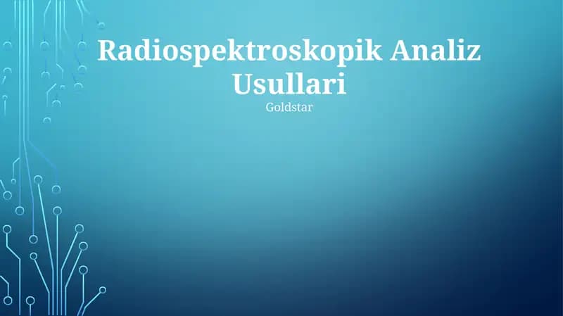 NMR spektroskopiyasi