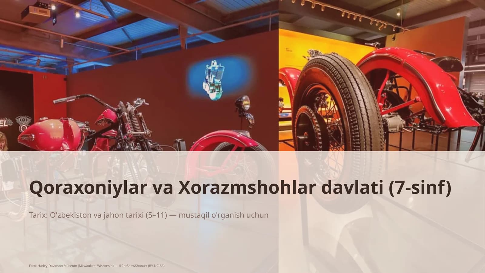 Qoraxoniylar va Xorazmshohlar davlati (7-sinf)