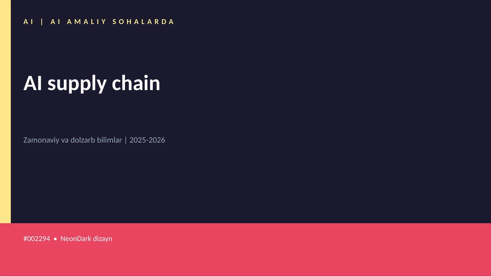 AI supply chain