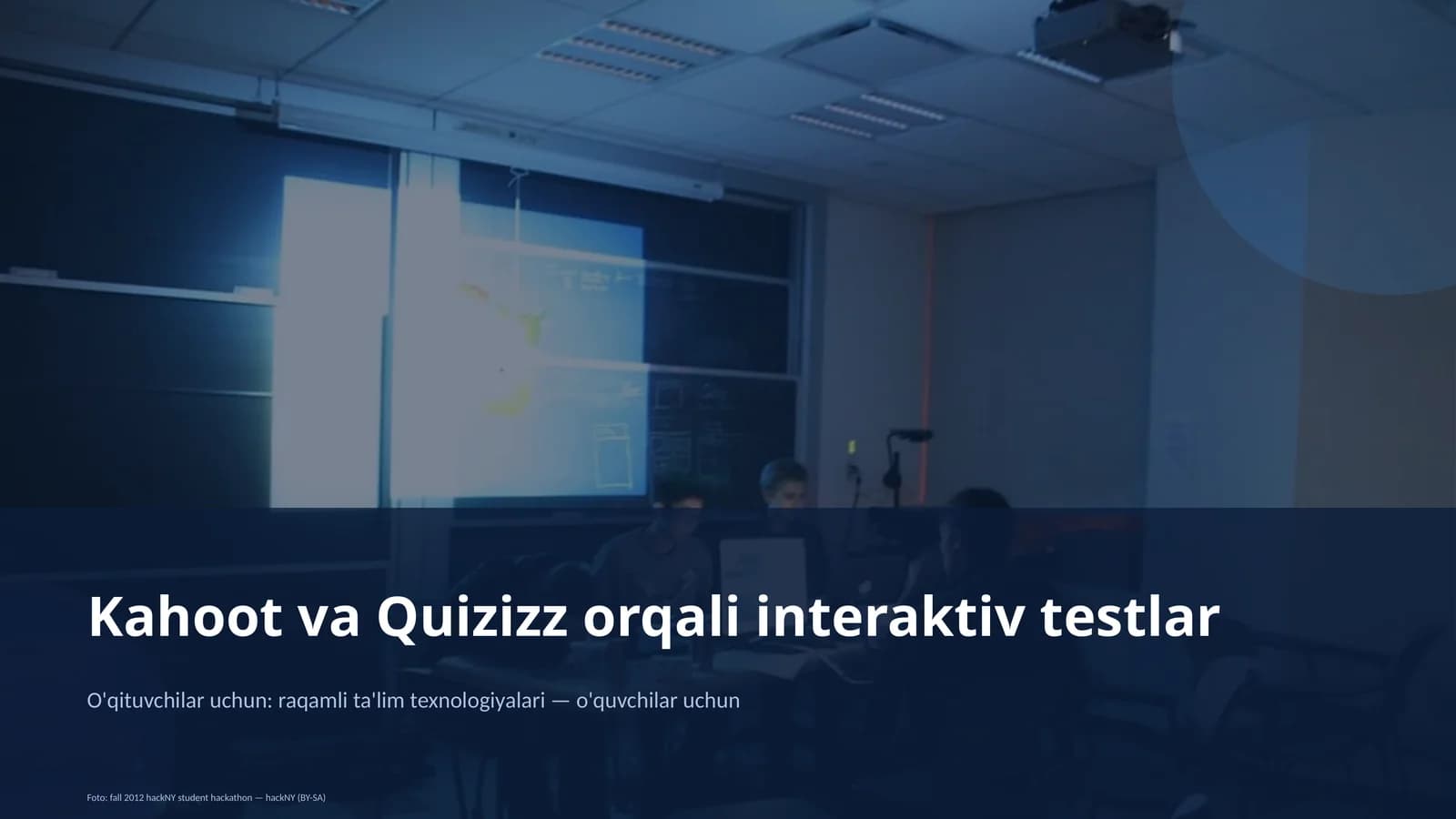Quiz va Kahoot interaktiv testlar
