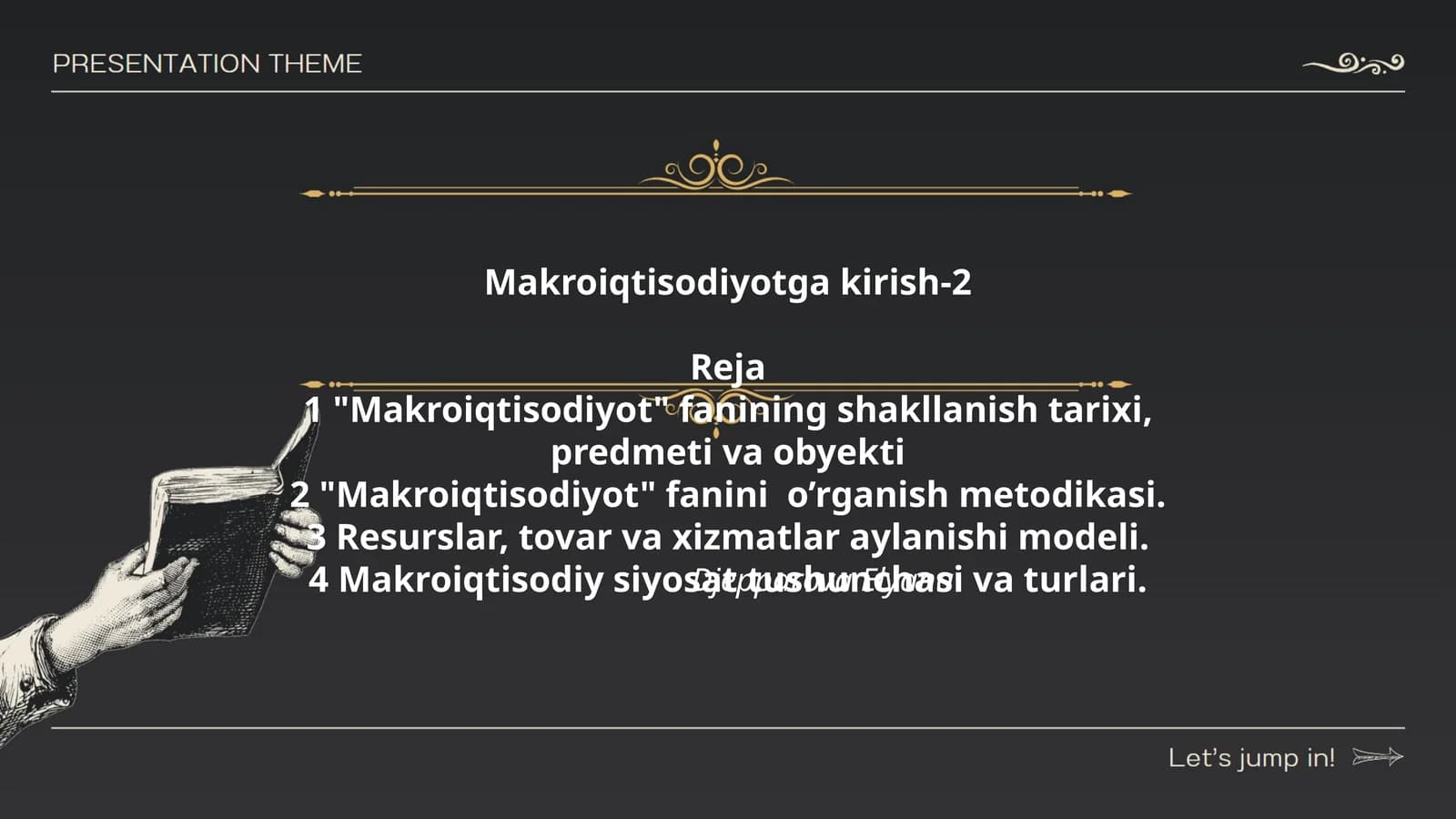 Makroiqtisodiyotga kirish-2