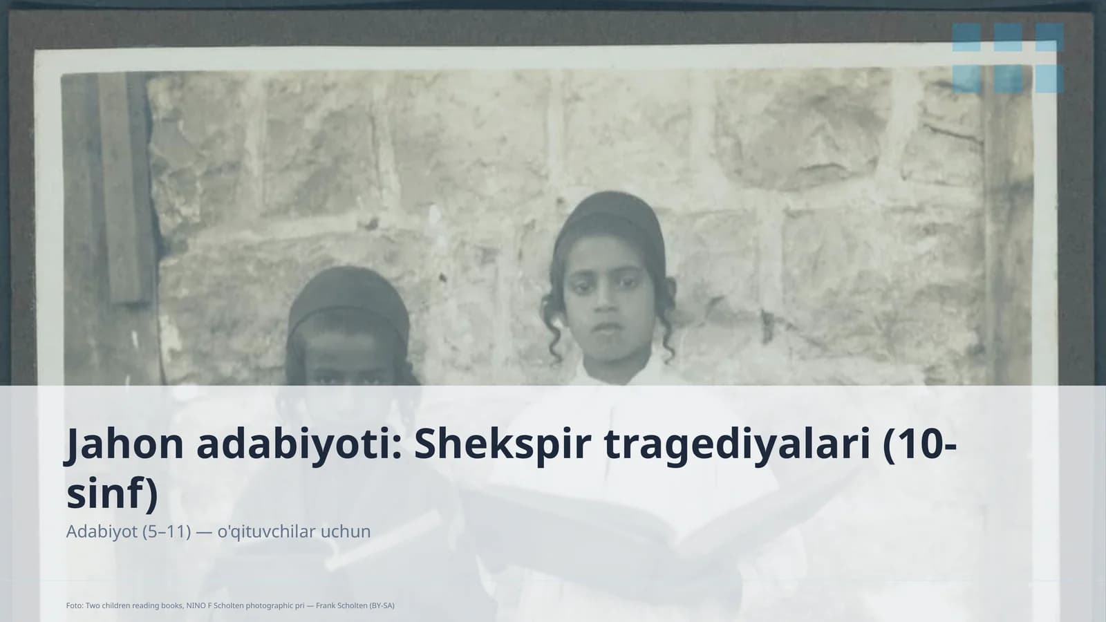 Shekspir tragediyalari (10-sinf)