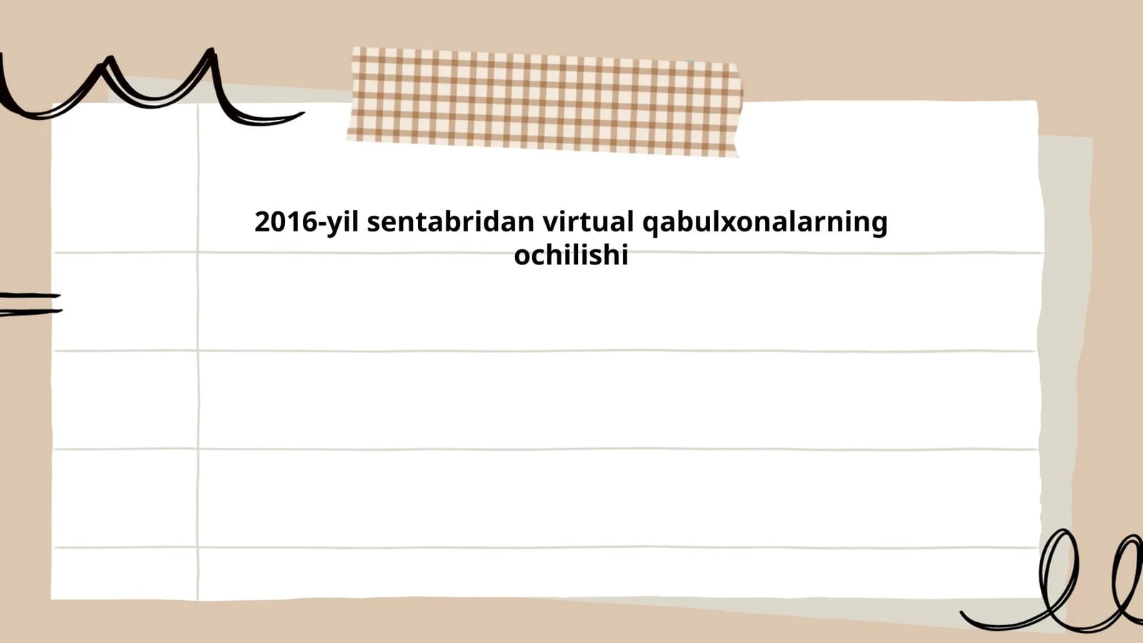 Virtual qabulxonalarning ochilishi