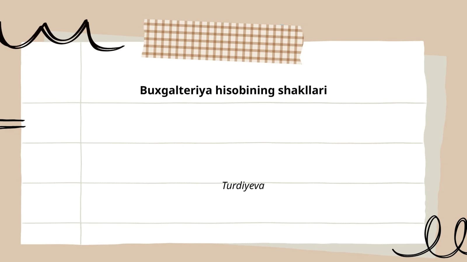 Buxgalteriya hisobining shakllari