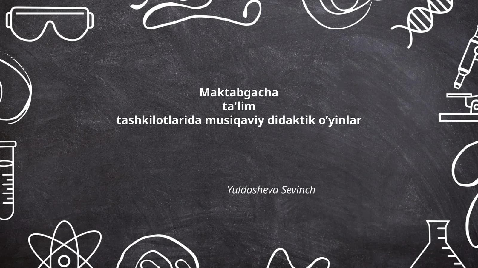 Maktabgacha ta'lim tashkilotlarida musiqaviy didaktik o’yinlar