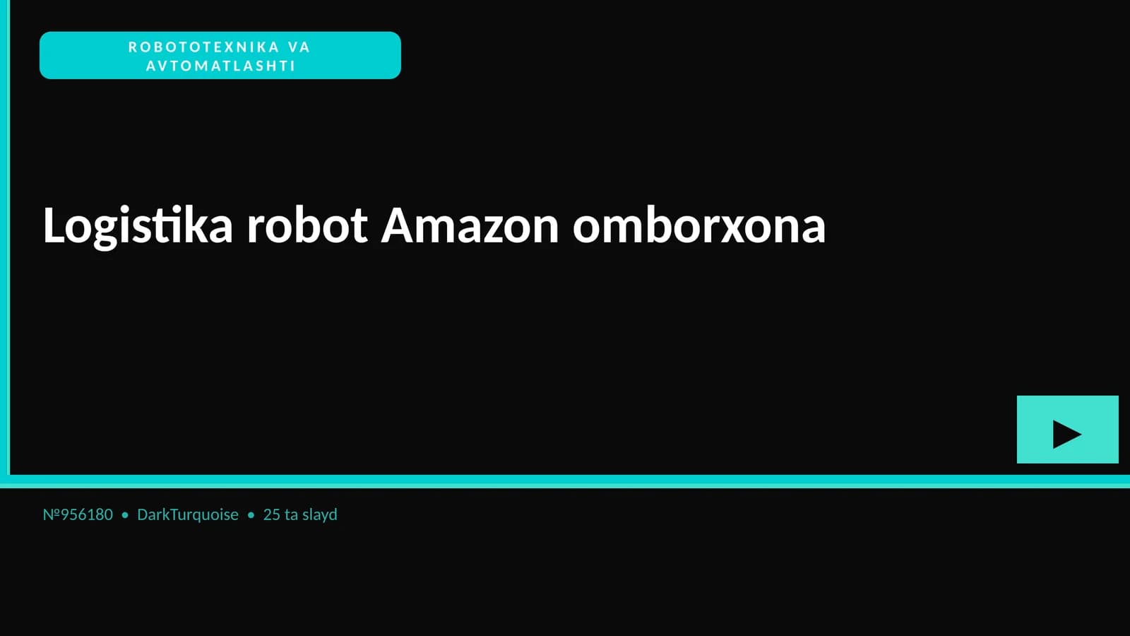 Logistika robot Amazon omborxona