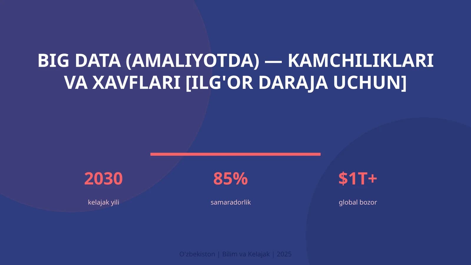Big Data (amaliyotda) — kamchiliklari va xavflari [ilg'or daraja uchun]