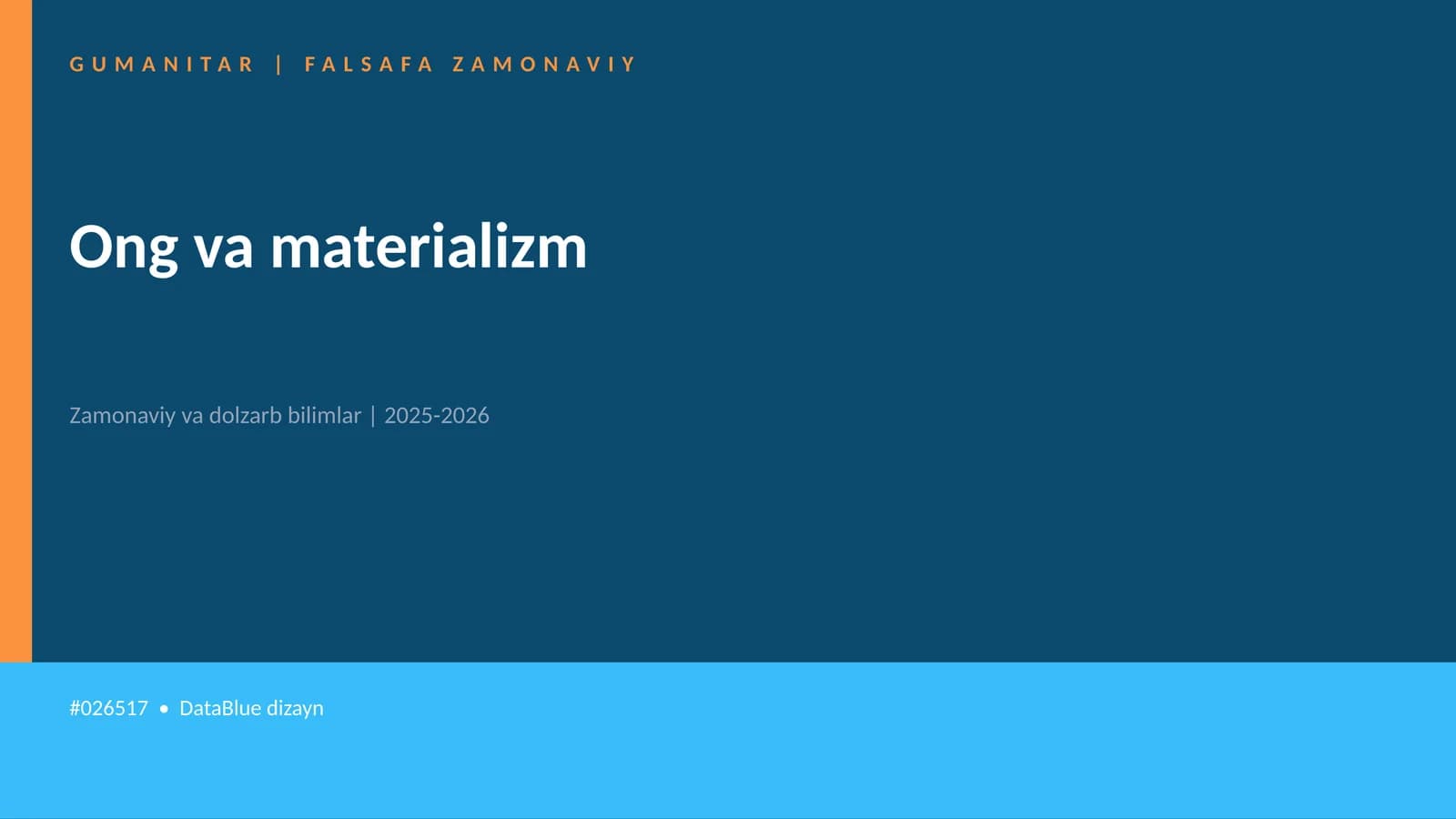 Ong va materializm