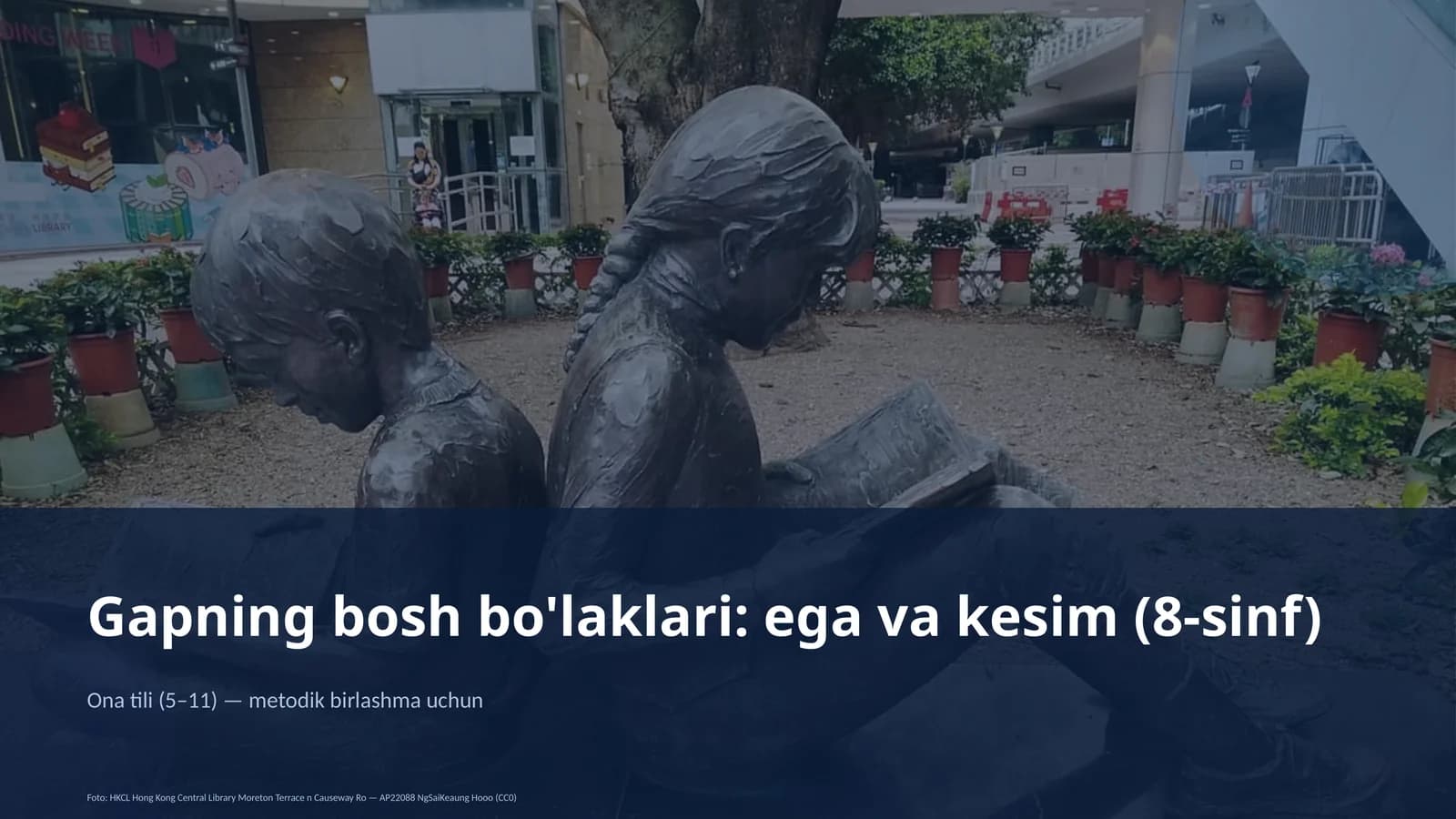 Gapning bosh bo'laklari: ega va kesim (8-sinf)