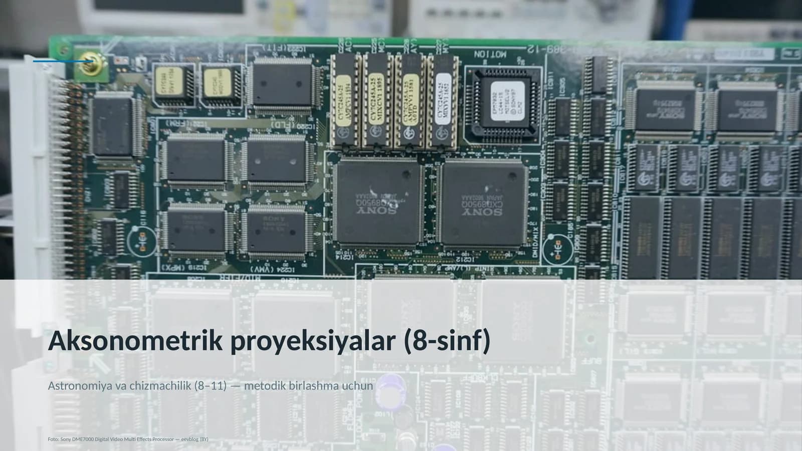 Aksonometrik proyeksiyalar (8-sinf)