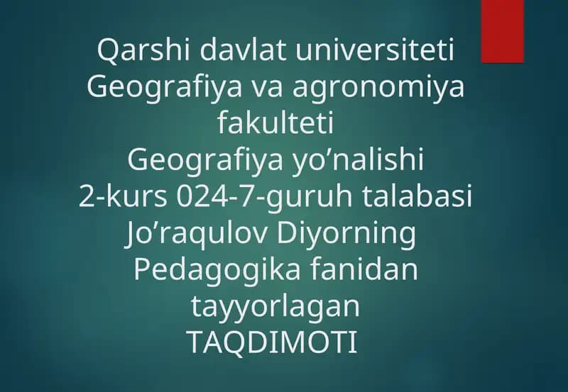 AXLOQIY TARBIYA
