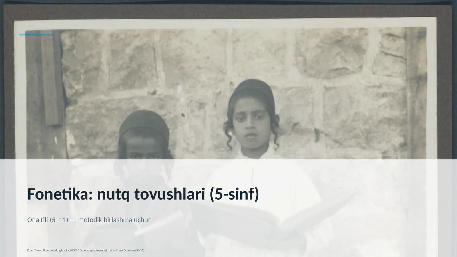 Fonetika: nutq tovushlari (5-sinf)