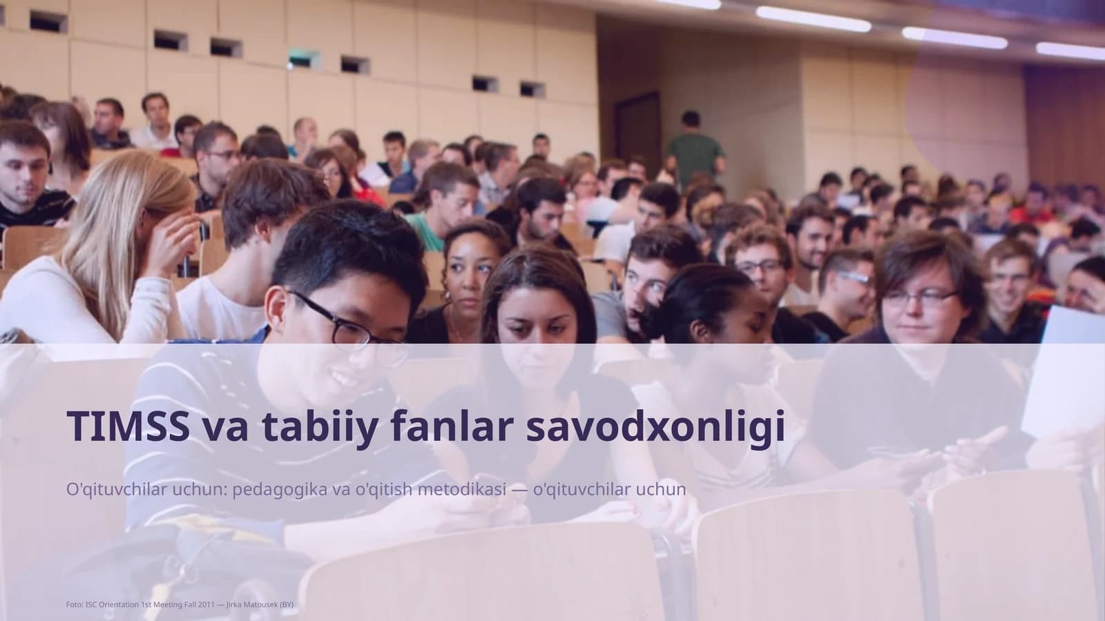 TIMSS va tabiiy fanlar savodxonligi