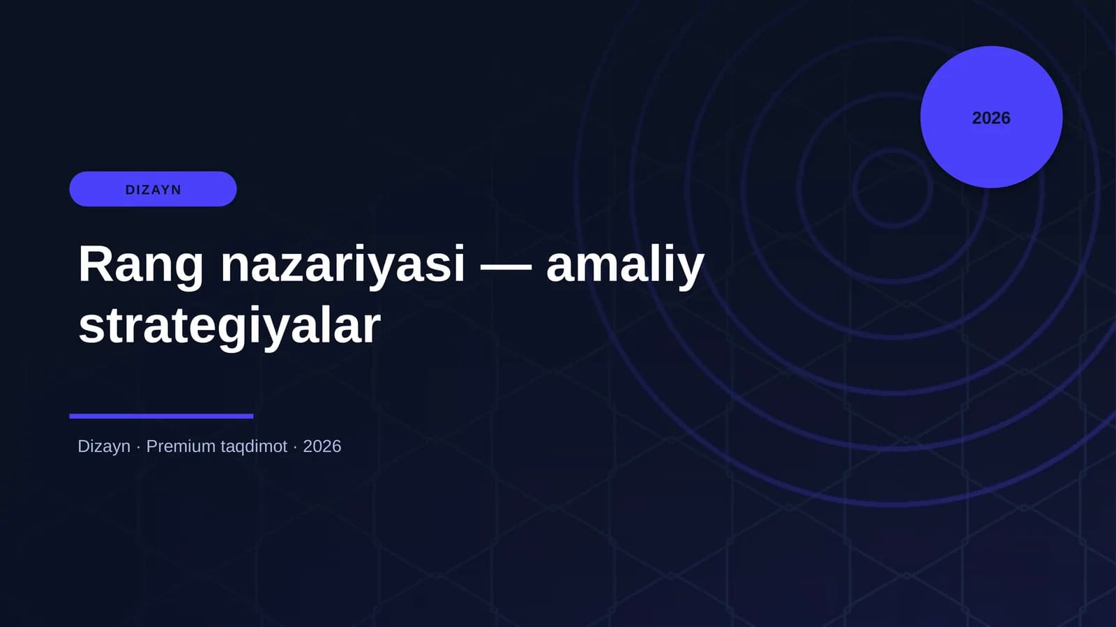 Rang nazariyasi — amaliy strategiyalar