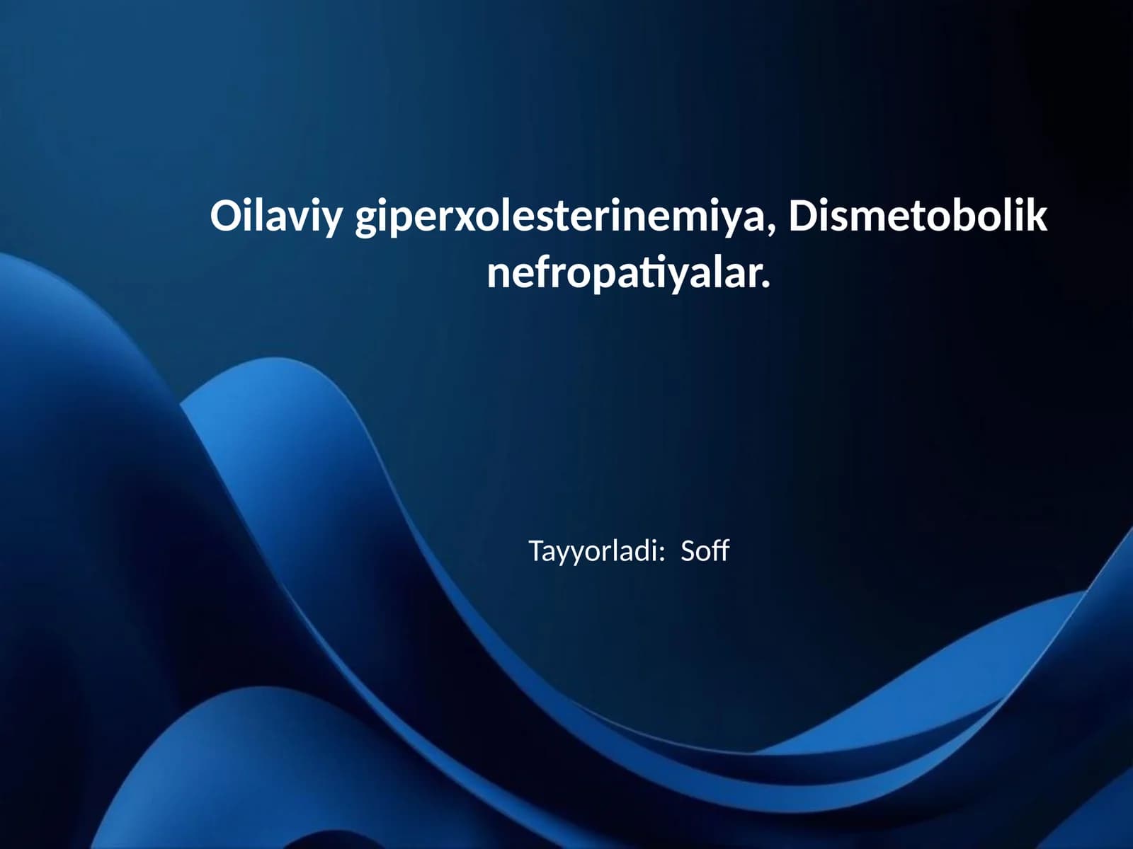 Oilaviy giperxolesterinemiya, Dismetobolik nefropatiyalar