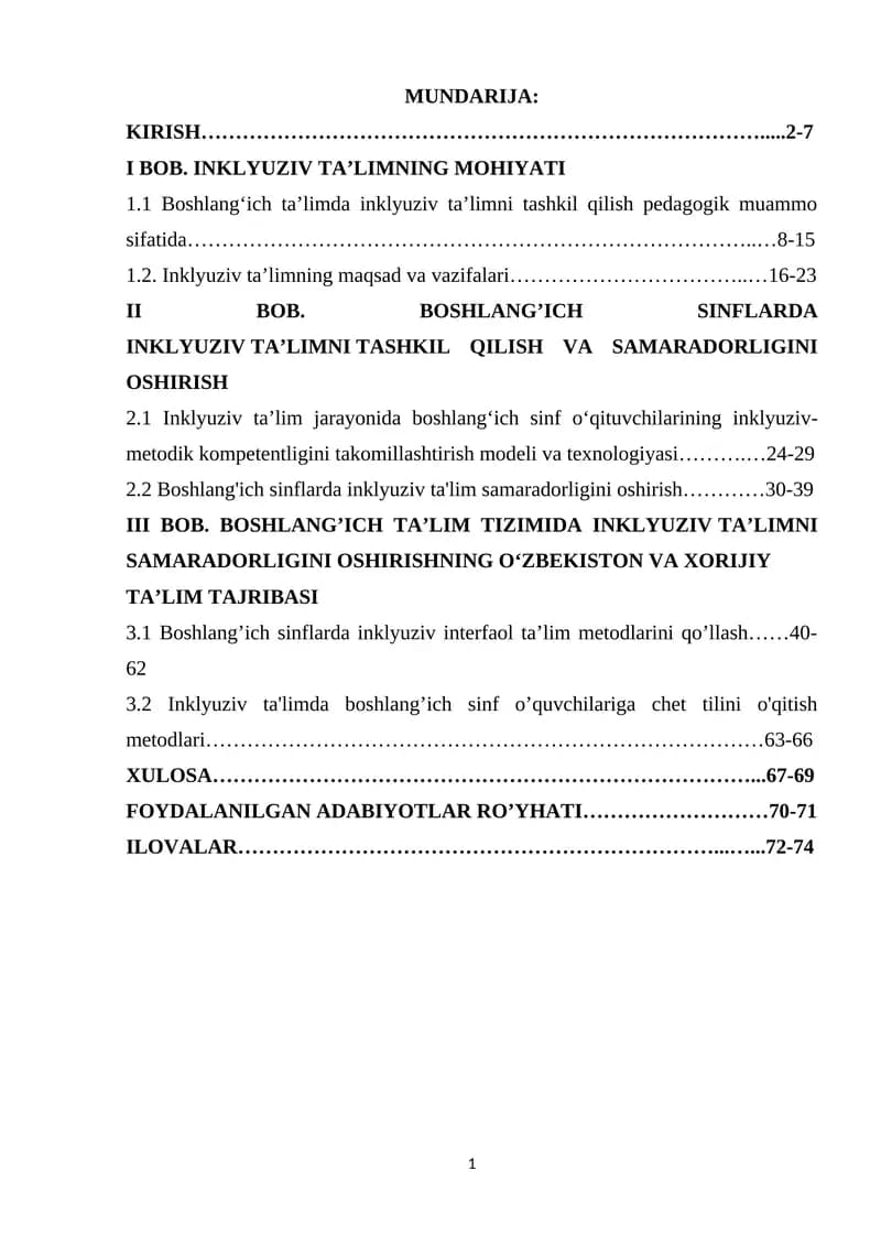 Inklyuziv ta'lim metodlari