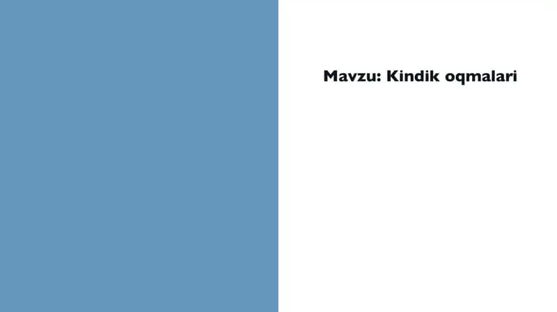 Kindik oqmalari