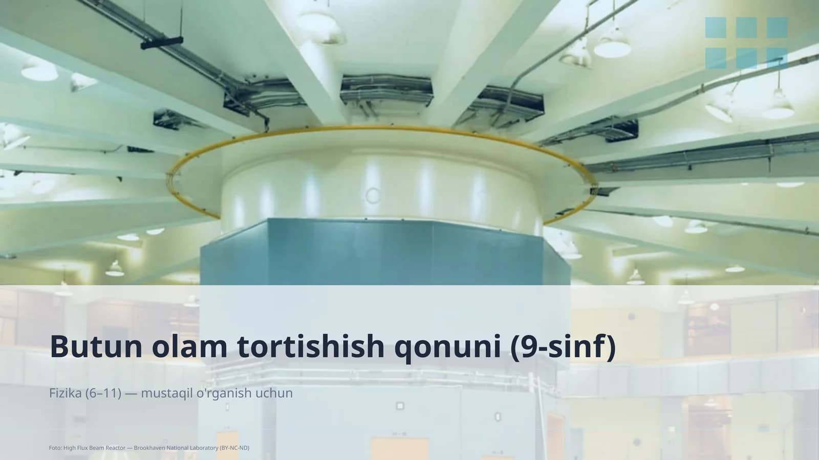Butun olam tortishish qonuni (9-sinf)