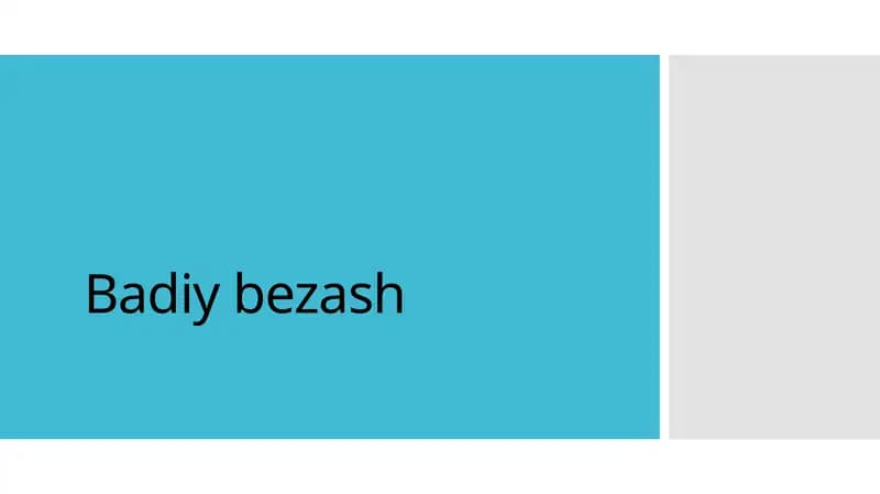 Badiy bezash