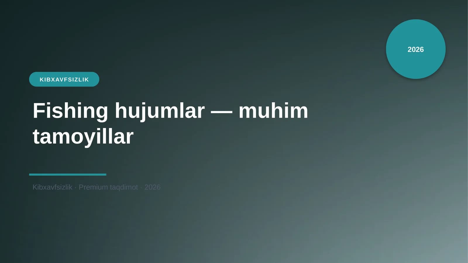 Fishing hujumlar — muhim tamoyillar