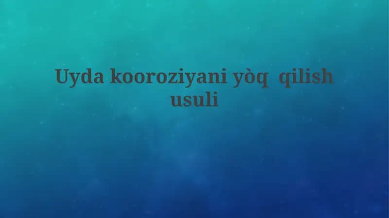 Uydakooroziyaniyòqqilishusuli