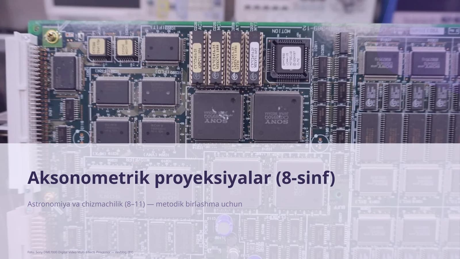 Aksonometrik proyeksiyalar (8-sinf)