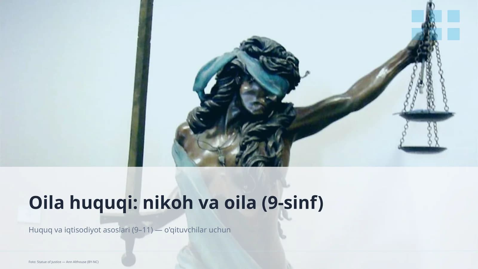 Huquq va iqtisodiyot asoslari (9–11)