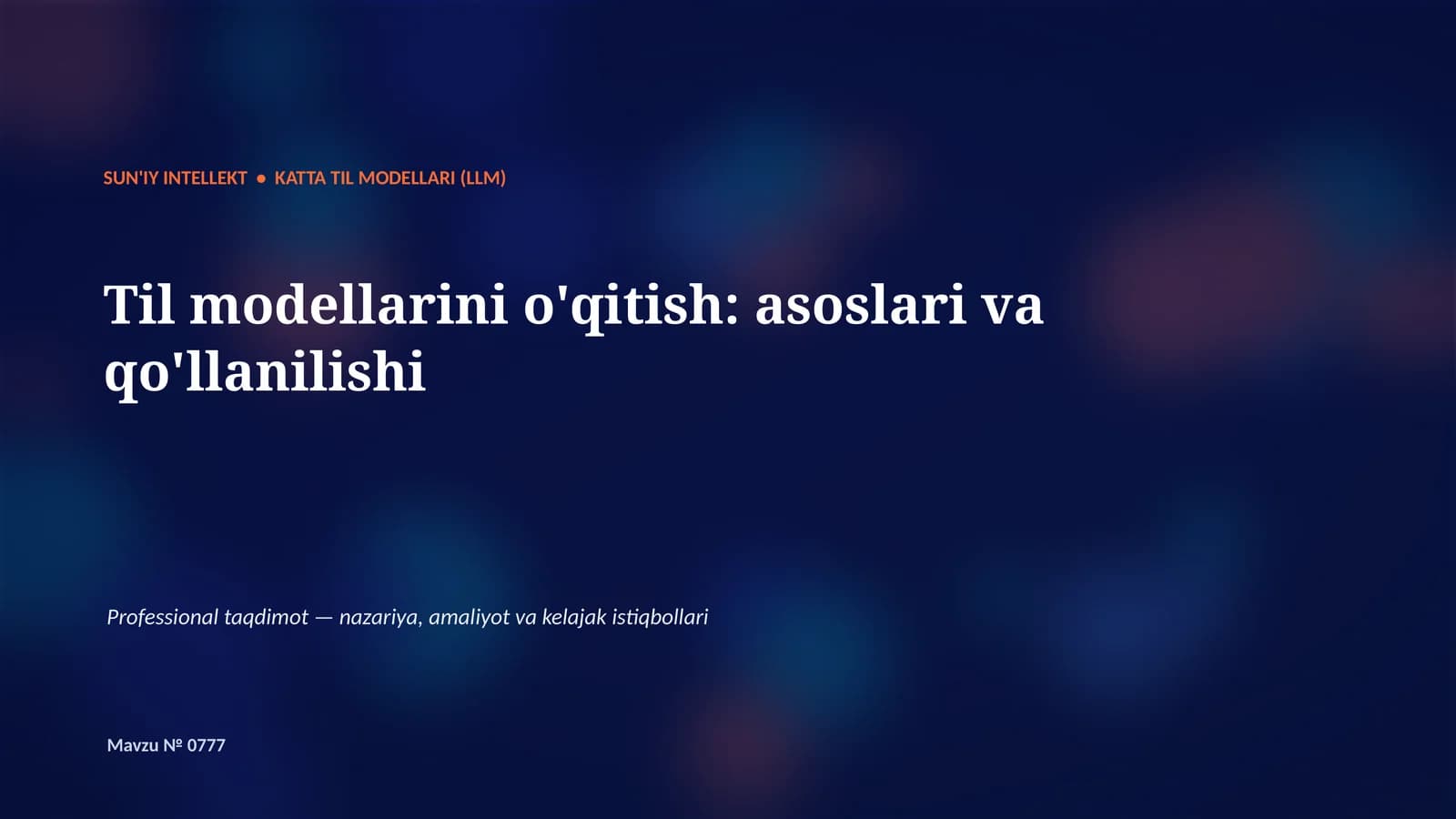 KATTA TIL MODELLARI (LLM)