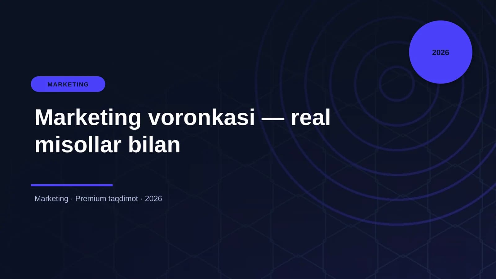 Marketing voronkasi — real misollar bilan