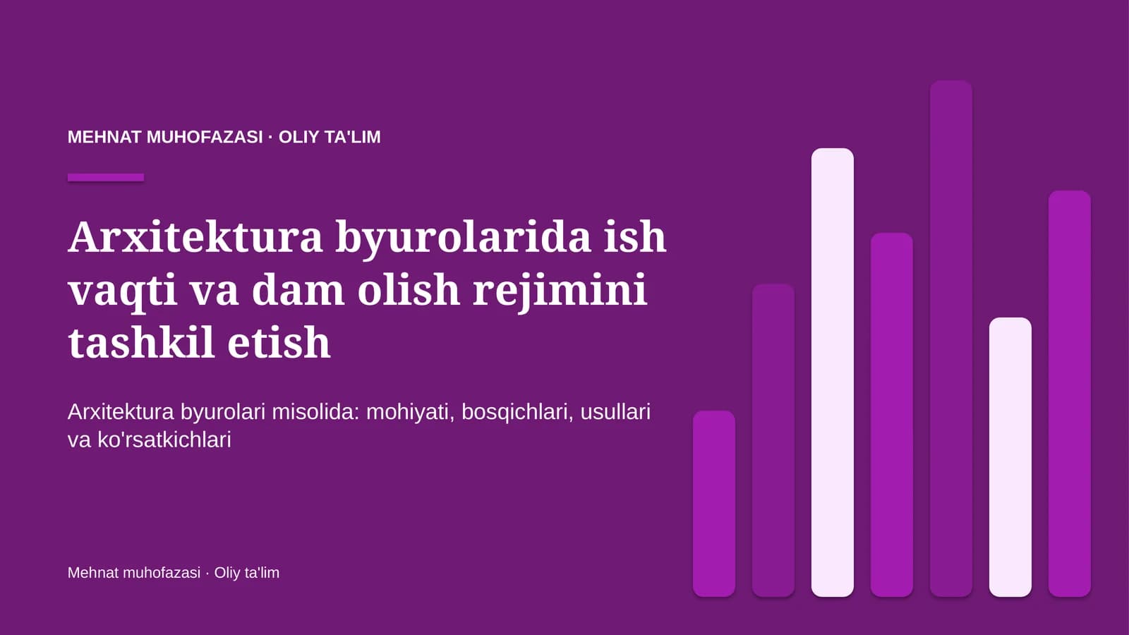 arxitektura byurolarida ish vaqti va dam olish rejimini tashkil etish 6740