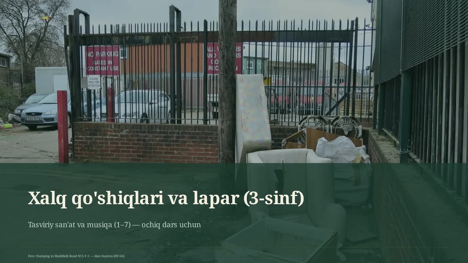 Xalq qo'shiqlari va lapar (3-sinf)