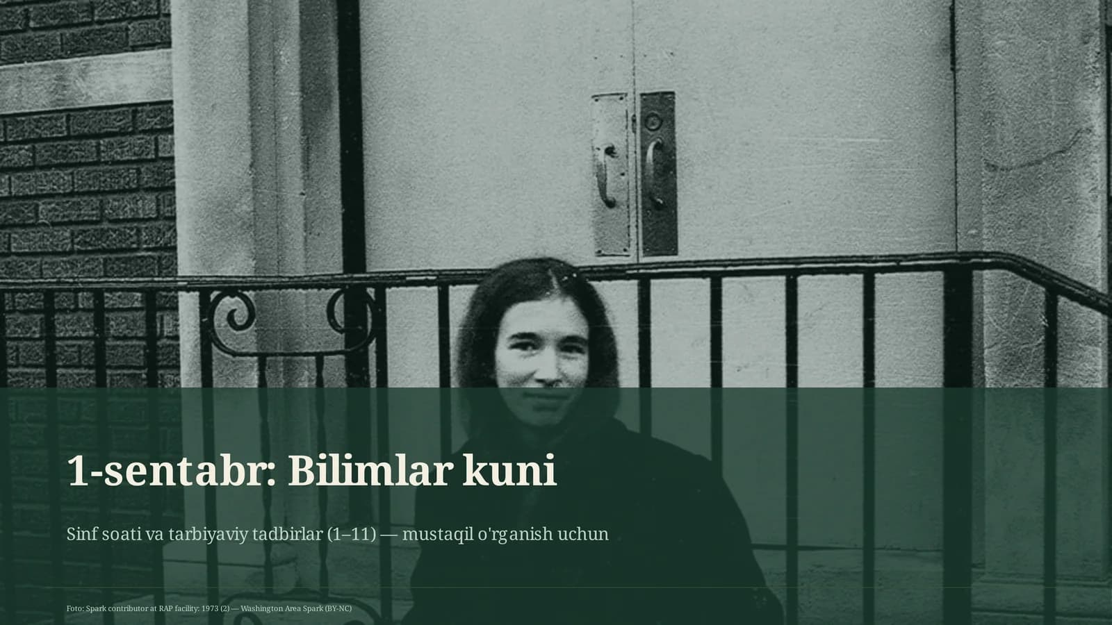 1-sentabr: Bilimlar kuni