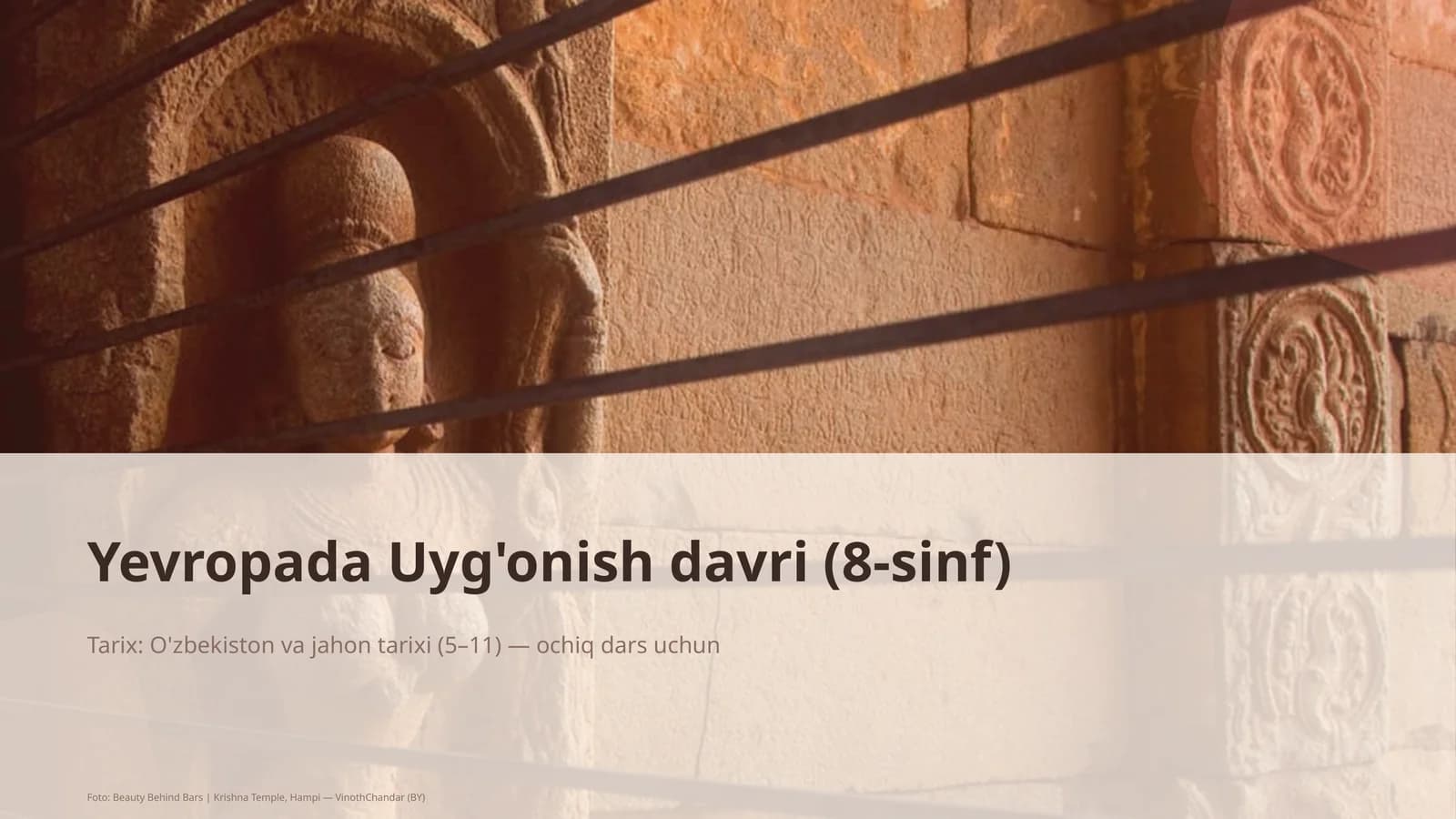 Yevropada Uyg'onish davri (8-sinf)