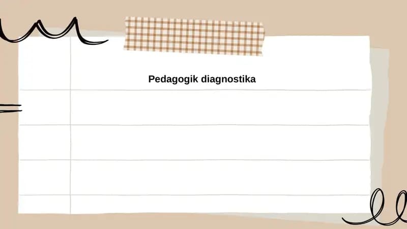 Pedagogik diagnostika