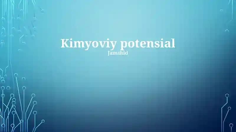 Kimyoviy potensial