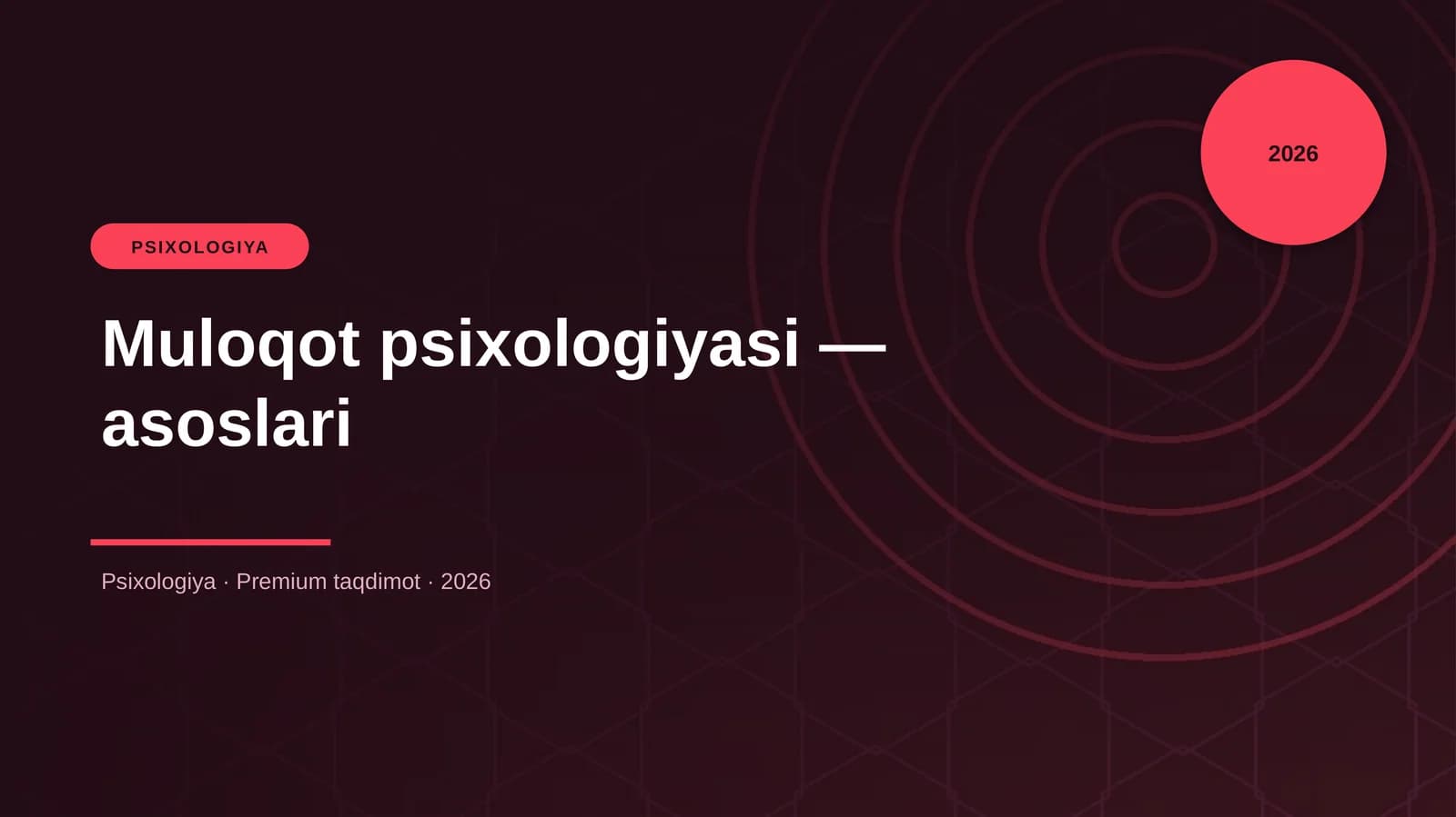 Muloqot psixologiyasi — asoslari