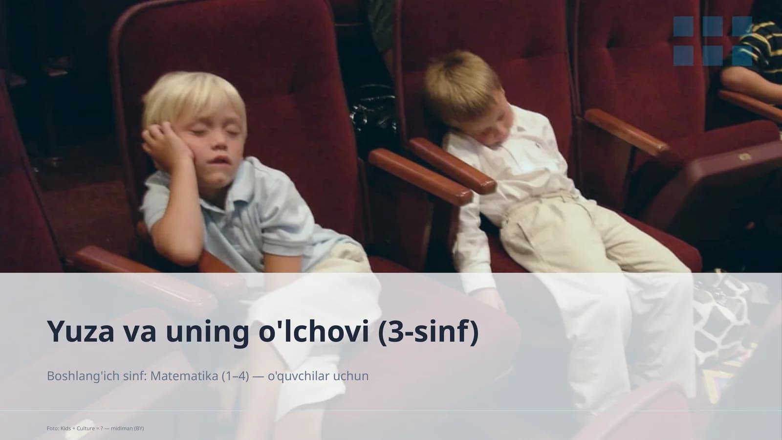Yuza va uning o'lchovi (3-sinf)