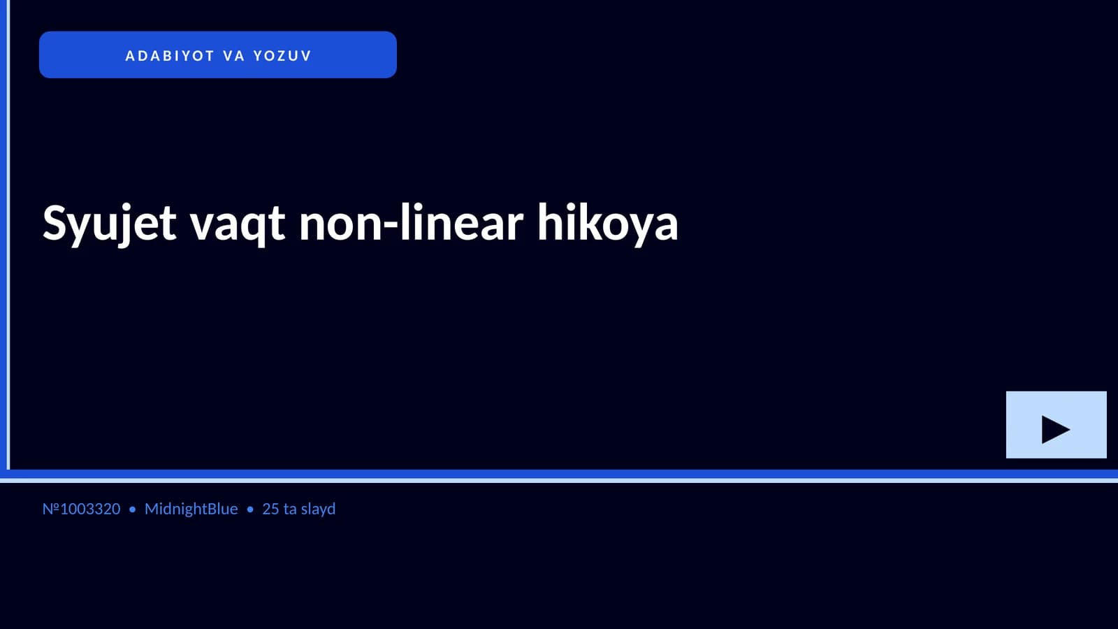 Syujet vaqt non-linear hikoya