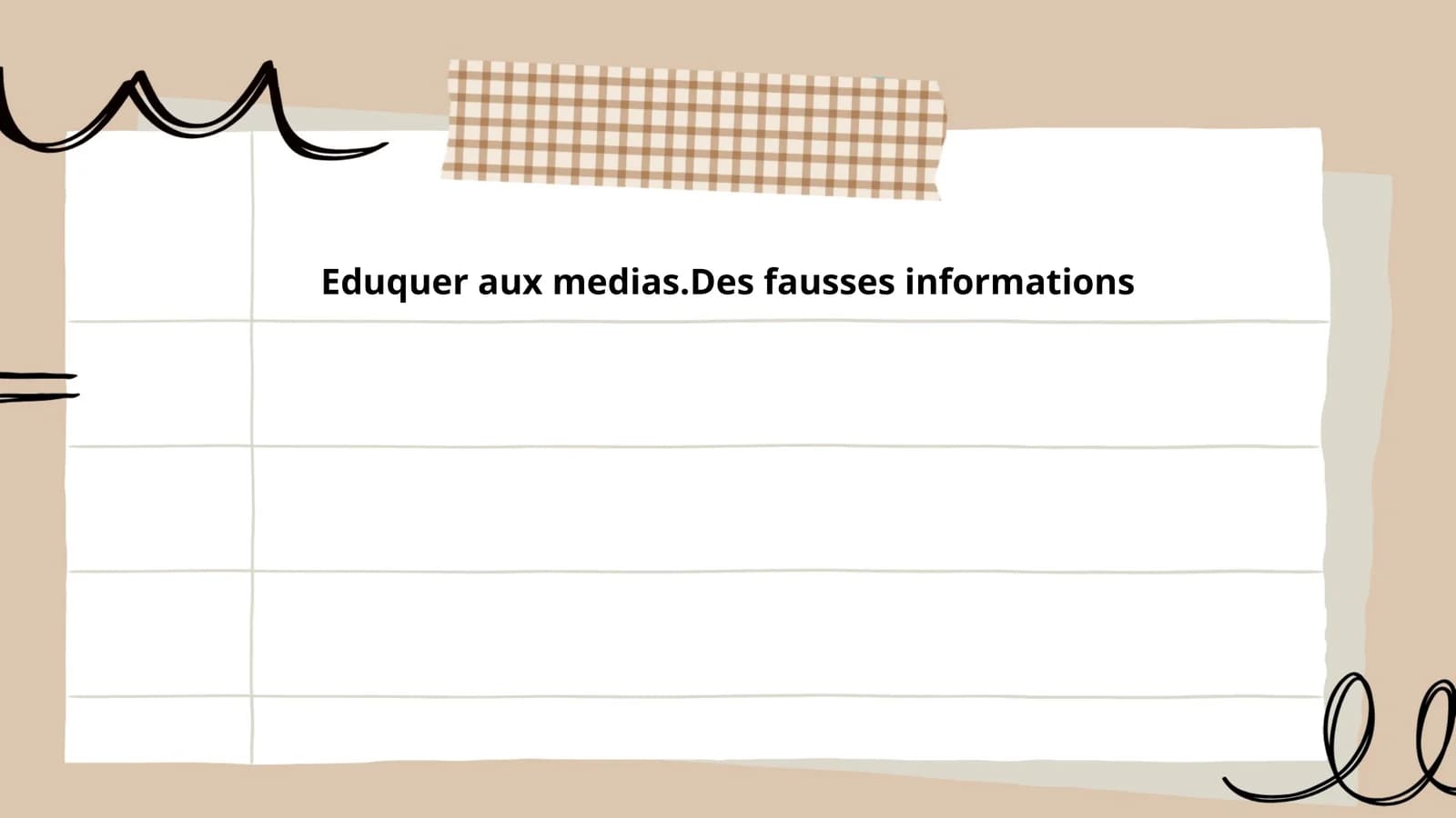 Eduquer aux médias.Des fausses informations