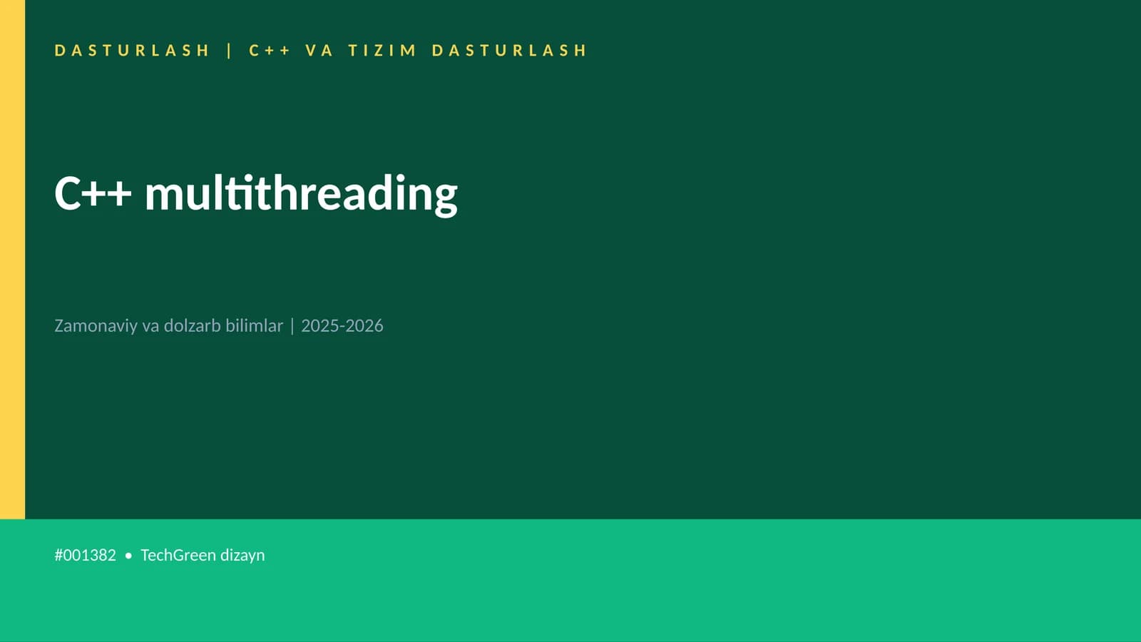 C++ multithreading