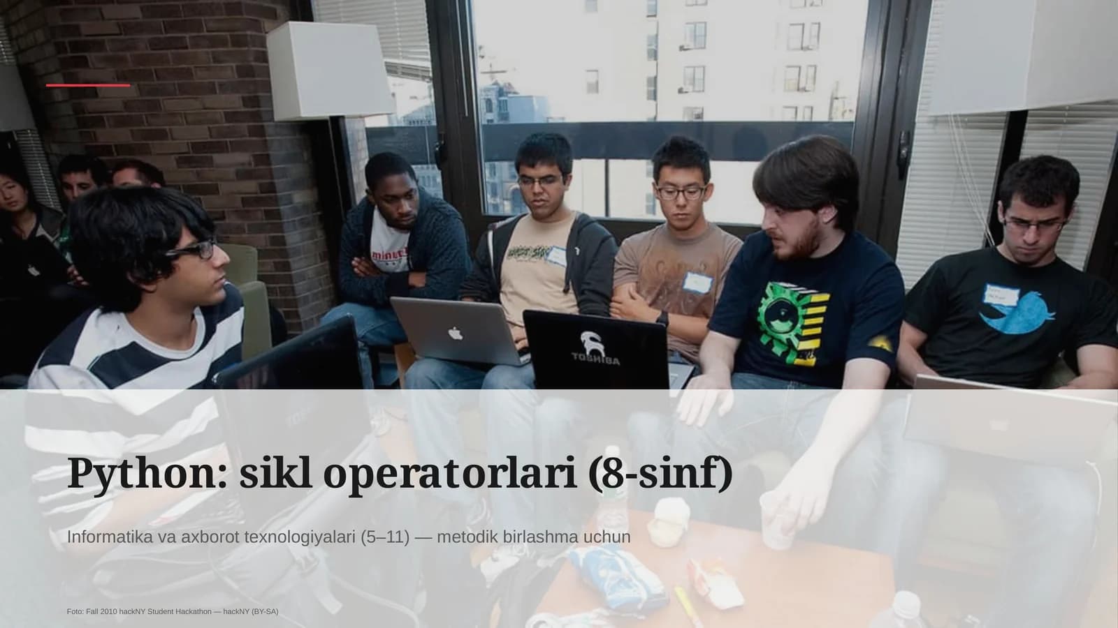 Python: sikl operatorlari (8-sinf)