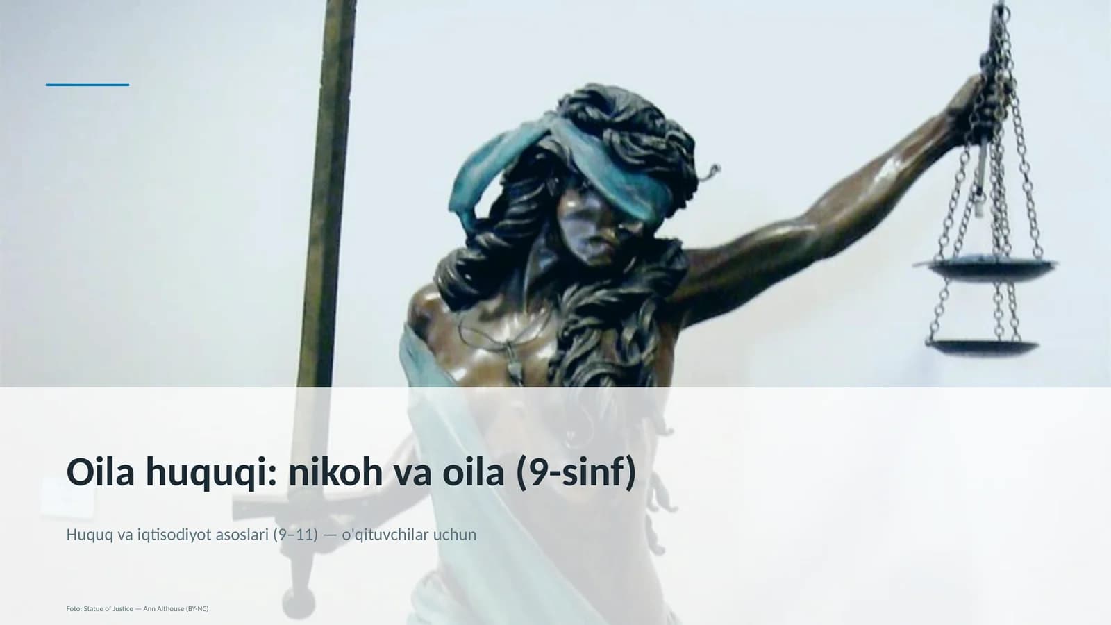 Oila huquqi: nikoh va oila (9-sinf)