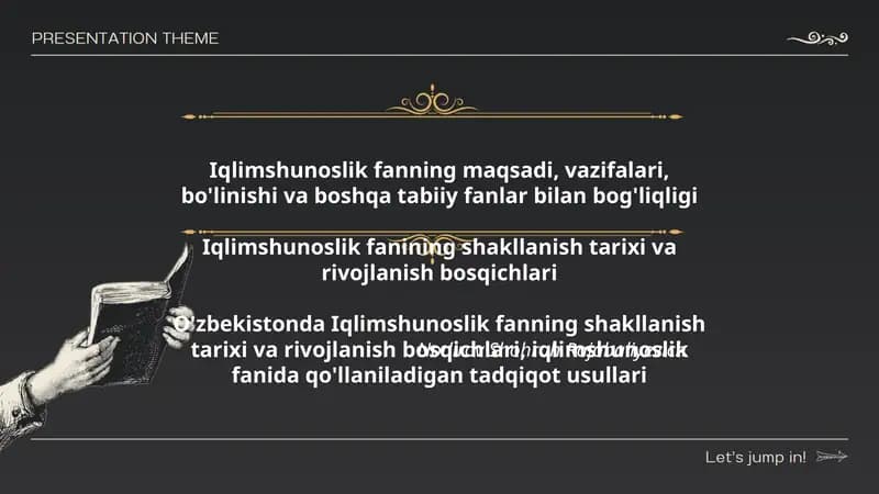 Iqlimshunoslik fanining shakllanish tarixi va rivojlanish bosqichlari