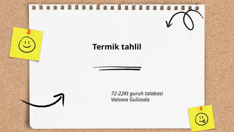 Termik tahlil